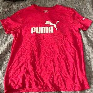NEW Pink Puma T-Shirt, Cotton, Never worn -Size LARGE (fits like medium)